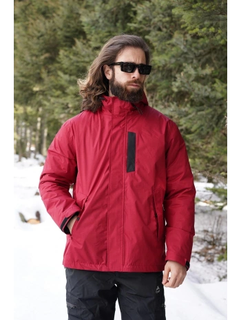 Fiyort Fy 76 Floyen Polarlı Su Geçirmez Outdoor Yağmurluk Mont – Erkek Kapüşonlu Ceket