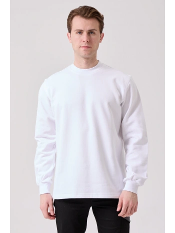 Galanthus Basic Sweatshirt - Uzun Kollu, Pamuklu, Rahat Kesim, Günlük Ve İş Kullanımı İçin