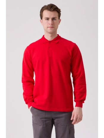Galanthus Polo Sweat Erkek Uzun Kollu Pamuklu Sweatshirt İş Ve Günlük Kullanım İçin