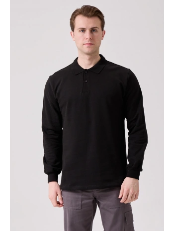 Galanthus Polo Sweat Erkek Uzun Kollu Pamuklu Sweatshirt İş Ve Günlük Kullanım İçin