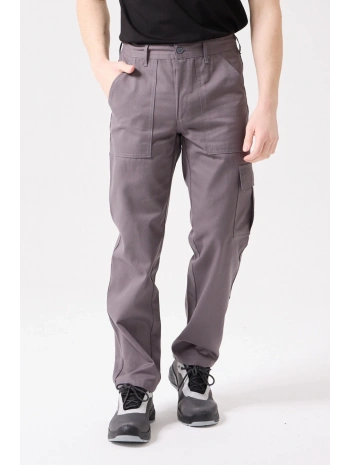 Galanthus Technic Pantolon Erkek Gri Kargo Cepli Rahat Kalıp Dayanıklı İş Pantolonu