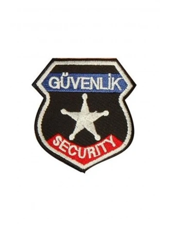 Güvenlik Görevlisi Arması Küçük Boy Siyah