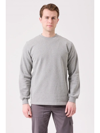 Herba Basic Sweatshirt - Uzun Kollu, Rahat Kesim, Pamuklu, Günlük Ve İş Kullanımı İçin
