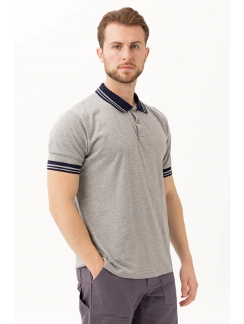 Hornet Polo Tişört - Şeritli Yaka Ve Kol Detaylı Erkek Polo Tişört Şık Tasarım
