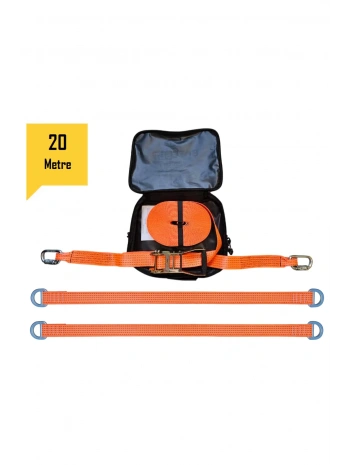 Ky3000-a Yatay Mobil Çantalı Yaşam Hattı Ankraj Bağlantılı 20mt