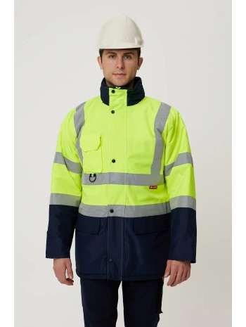 Linum Reflektörlü İş Güvenliği Parkası - Su Ve Rüzgar Geçirmez, Yüksek Görünürlüklü Kışlık Mont