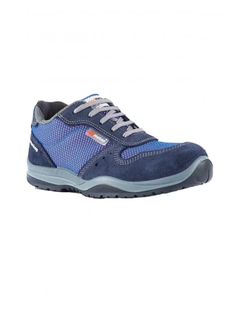 Mekap Havai Rmk 10 S1 Süet Deri Çelik Burunlu Mavi İş Ayakkabısı Antistatik Kaymaz Hafif Model