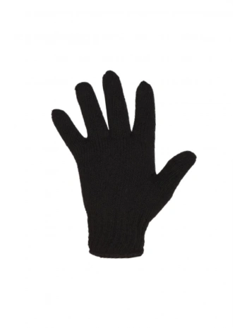 Orlon Siyah Tek Kat Eldiven Soğuk Havalara Uygun Hafif Ve Konforlu Kullanım
