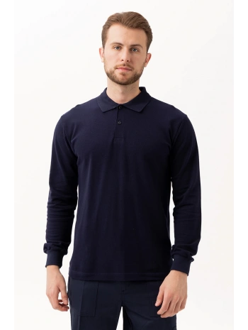 Padus %100 Pamuk Polo Yaka Uzun Kollu T-shirt Şık Ve Konforlu İş Ve Genel Kullanım