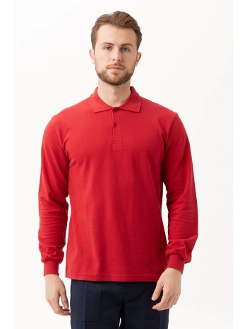 Padus %100 Pamuk Polo Yaka Uzun Kollu T-shirt Şık Ve Konforlu İş Ve Genel Kullanım