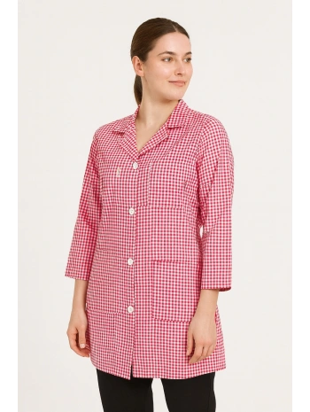 Pötikare Desenli Uzun Kollu Kadın Çalışma Önlüğü – Rahat, Dayanıklı Ve Şık Model