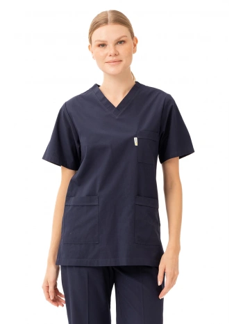 Santolina V Yaka Üniforma - Doktor, Hemşire, Sağlık Çalışanları İçin Rahat Ve Dayanıklı Scrubs