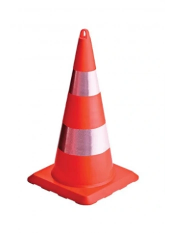 Trafik Konisi: Ut5011 70 Cm Çift Sıra Reflektörlü Std