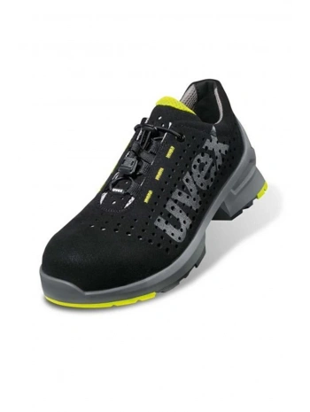 Uvex 1 8543 Mikro Velur S1 Hafif Koruyucu İş Ayakkabısı Siyah Gri Modern Tasarım