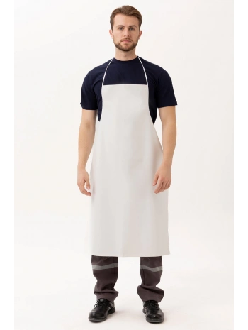 Yucca Long Beyaz Mutfak Önlüğü - Şık, Dayanıklı Ve Ayarlanabilir Askılı Aşçı Önlüğü