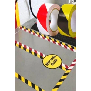 5 Cm X 30 M Sarı-siyah Yer İşaretleme Bandı – Güvenlik Ve Uyarı Çözümü
