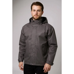 Erkek Kışlık Parka Çıkarılabilir Polarlı Suya Dayanıklı Rüzgar Geçirmez 3ü 1 Arada Mont