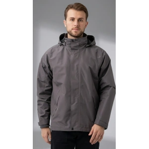 Erkek Kışlık Parka Çıkarılabilir Polarlı Suya Dayanıklı Rüzgar Geçirmez 3ü 1 Arada Mont