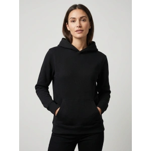 Sanfords Kadın Kordonsuz Kapüşonlu Sweatshirt Hoodie Regular Fit Kanguru Cepli