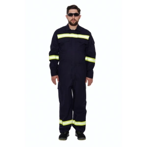 Alev Almaz Tulum Reflektörlü Koruyucu İş Tulumu Antistatik Yüksek Risk Alanlarına Uygun