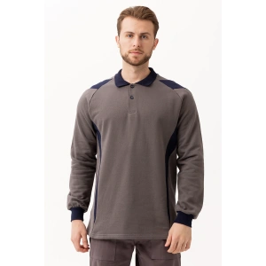 Flora Polo Yaka Sweatshirt - Uzun Kollu, Rahat Kesim, Pamuklu, Günlük Ve İş Kullanımı İçin