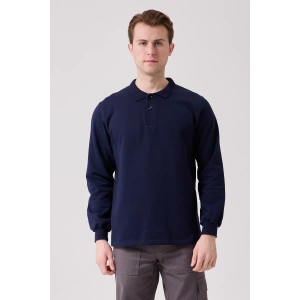 Galanthus Polo Sweat Erkek Uzun Kollu Pamuklu Sweatshirt İş Ve Günlük Kullanım İçin