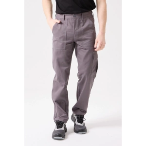 Galanthus Technic Pantolon Erkek Gri Kargo Cepli Rahat Kalıp Dayanıklı İş Pantolonu