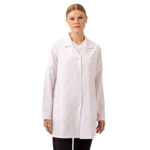 Hedera Kadın Önlük - Beyaz Doktor Öğrenci Laboratuvar Önlüğü | Medikal İş Önlüğü