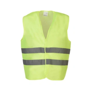 Hi-vis F.sarı Reflektörlü İş Güvenliği Yeleği Yüksek Görünürlük Trafik & İnşaat