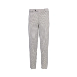 Kazayağı Desenli Klasik Flato Cepli Erkek Pantolon İş Ve Genel Kullanım