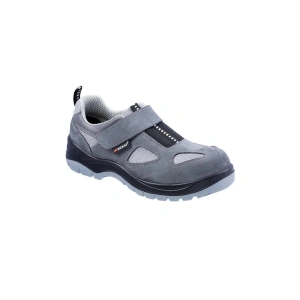 Mekap 158 Jüpiter O1 Süet Deri Çeliksiz Hafif Antistatik Gri İş Ayakkabısı Kaymaz Tabanlı Model