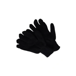 Orlon Siyah Çift Kat Eldiven Soğuk Havalarda Maksimum Koruma Ve Konforlu Kullanım