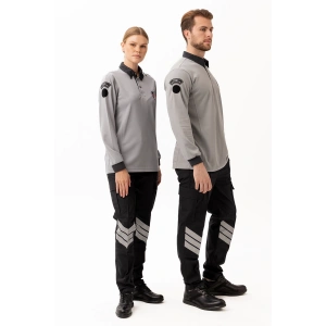 Özel Güvenlik Armalı Uzun Kollu Polo Tişört Profesyonel Görünüm Ve Konfor