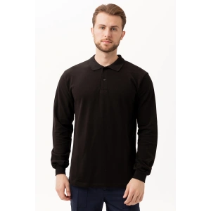 Padus %100 Pamuk Polo Yaka Uzun Kollu T-shirt Şık Ve Konforlu İş Ve Genel Kullanım