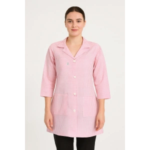 Pötikare Desenli Uzun Kollu Kadın Çalışma Önlüğü – Rahat, Dayanıklı Ve Şık Model