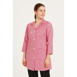 Pötikare Desenli Uzun Kollu Kadın Çalışma Önlüğü – Rahat, Dayanıklı Ve Şık Model