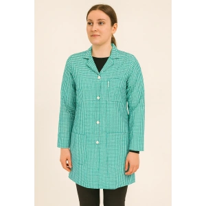 Pötikare Desenli Uzun Kollu Kadın Çalışma Önlüğü – Rahat, Dayanıklı Ve Şık Model