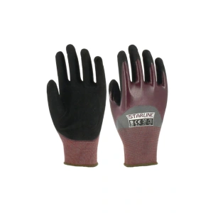 Starline E-151600 Köpük Nitril Kaplamalı İş Eldiveni Dayanıklı Kaymaz Tutuşlu Polyester Astar