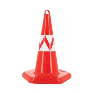 Trafik Konisi Ut5024 Altı Köşeli, Kulplu Ve Dayanıklı