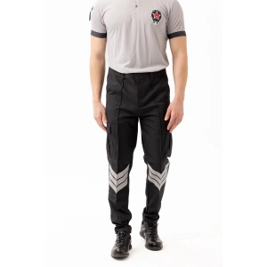 Unisex Güvenlik Kıyafeti Km Pantolon Reflektörlü Cepli Dayanıklı Kumaş Özel Güvenlik Personel Pantolonu