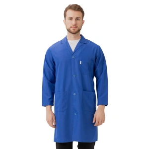 Vanessa Erkek Önlük Klasik Yaka Uzun Kollu Dayanıklı Ve Rahat İş Önlüğü