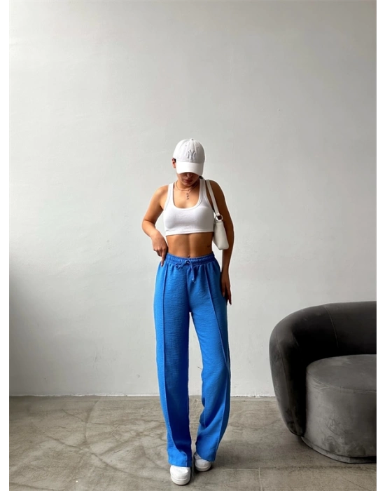 Çımalı Keten Pantolon