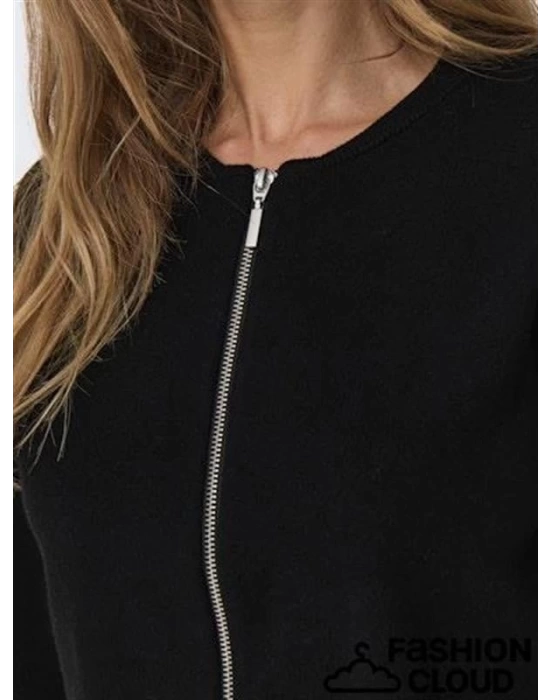 Fermuarlı Oversize Yeni Nesil Kadın Sweat
