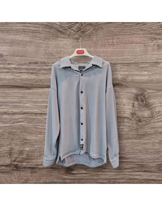 Fitilli Oversize Erkek Ceket Gömlek