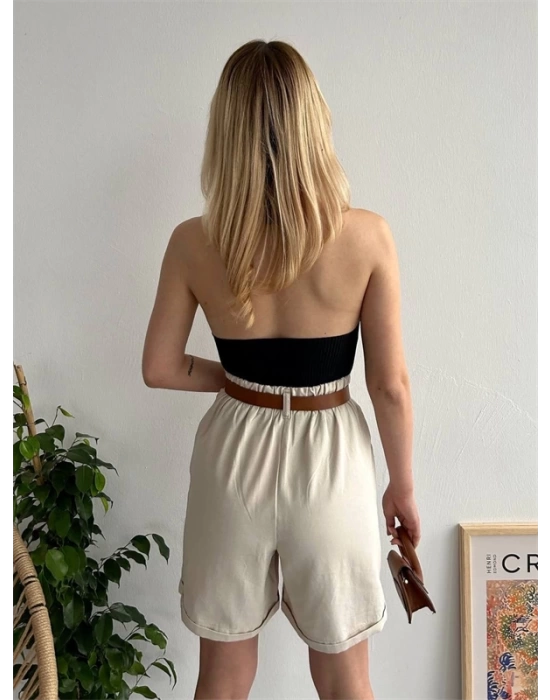 Gabardin kumaş şort