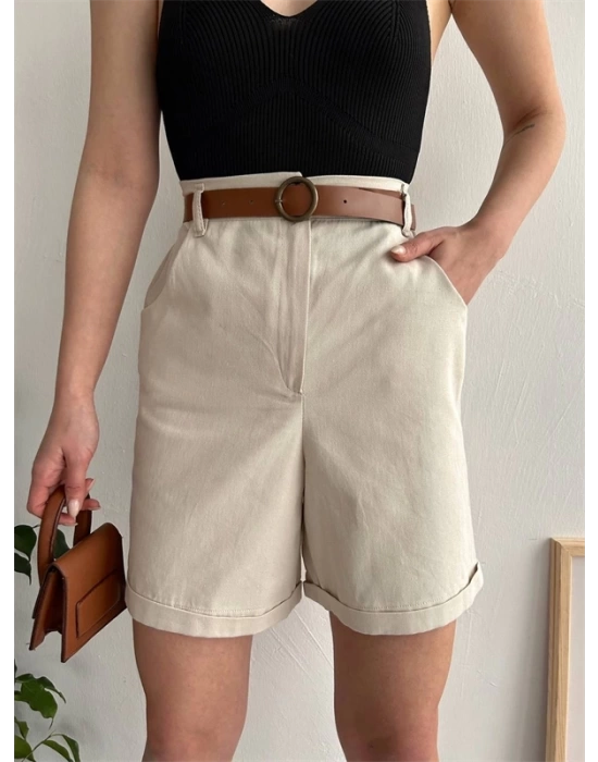 Gabardin kumaş şort