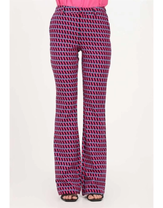 Geometrik Desenli Şık Kadın Pantolonu