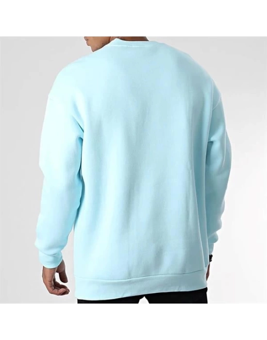 Kabartma Baskılı Oversıze Erkek Sweatshırt