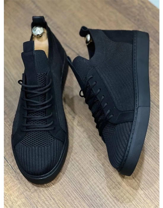 Kb-112  Kuback Siyah Siyah Tabantriko Bağcıklı  Günlük Erkek  Ayakkabı