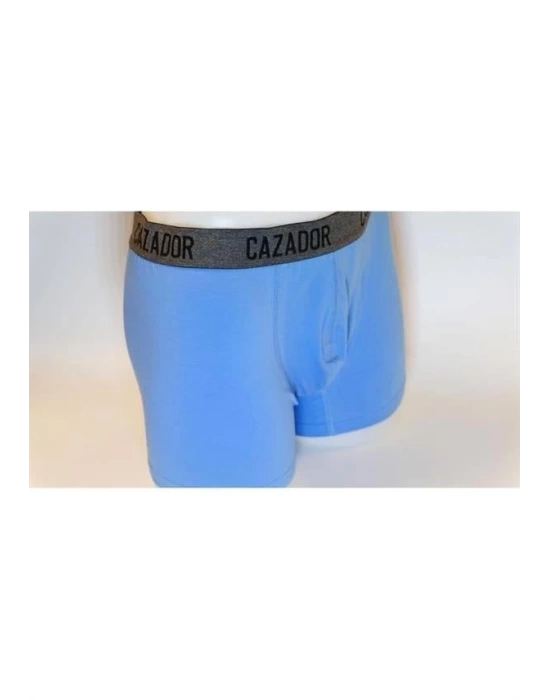 Likralı Tekli Boxer Gri